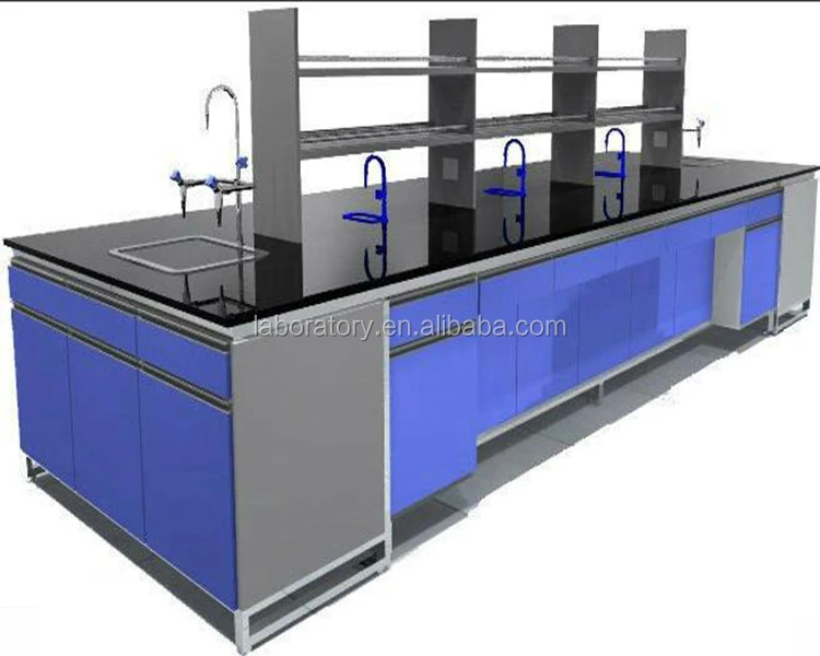 Полипропиленовый лабораторный стол с полипропиленовыми раковинами