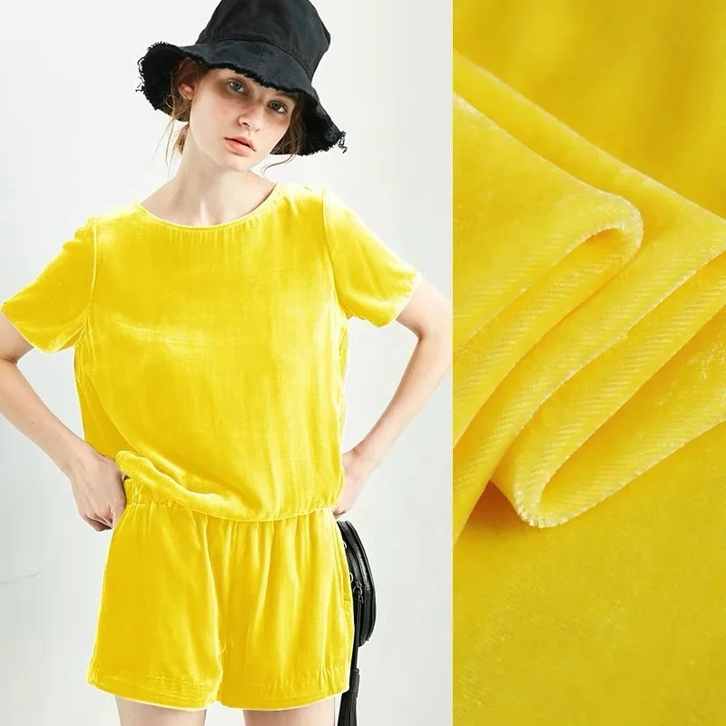 dyeing silk velvet fabric silk viscose fabric