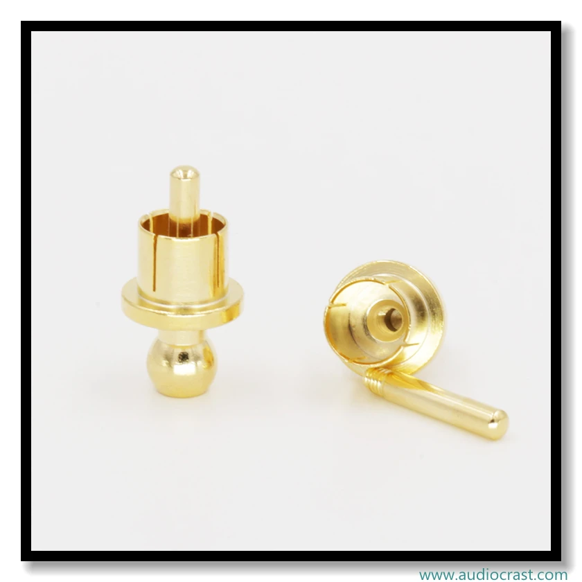 8pcs Gold Plated Short-Circuit Socket Phono Connector RCA Shielding jack socket protect cover RCA caps