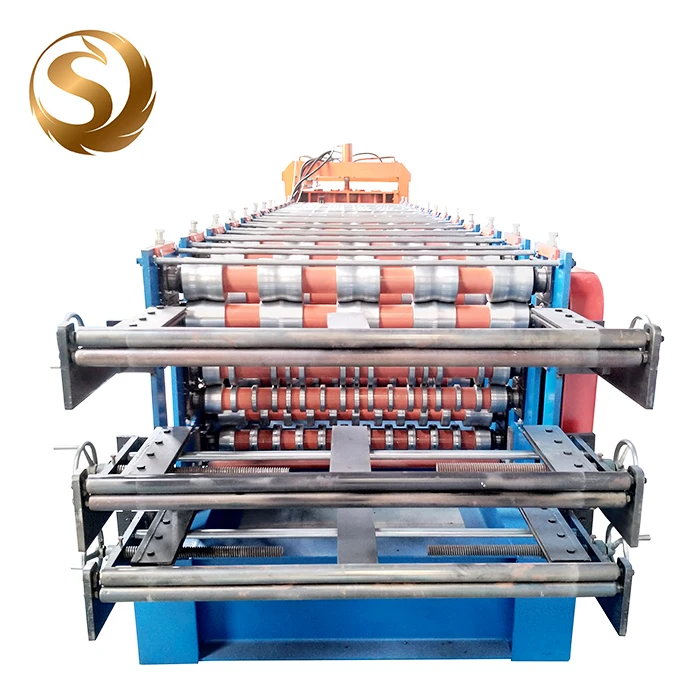 Трехслойный кровельный лист, трапециевидная плитка, роликогибочная машина