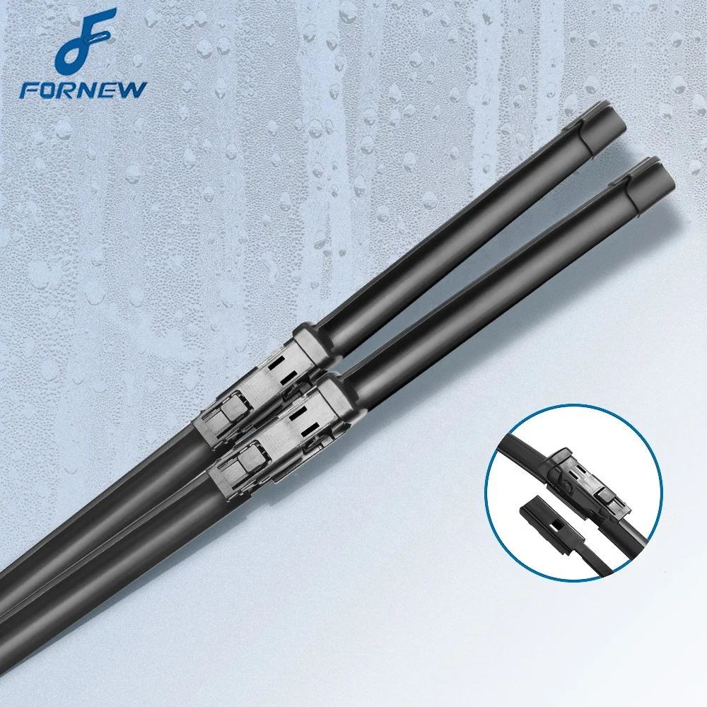 Fornew Car Front Wiper Blades for Audi Q5  From 2008 to 2016 Fit Push Button Arms Model Year