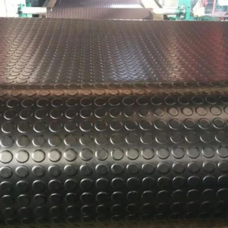 Высококачественный резиновый напольный коврик с черными монетами