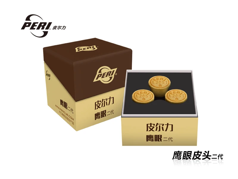 Peri 14mm Hawkeye Billiards Pool Cue Tip with hardness S