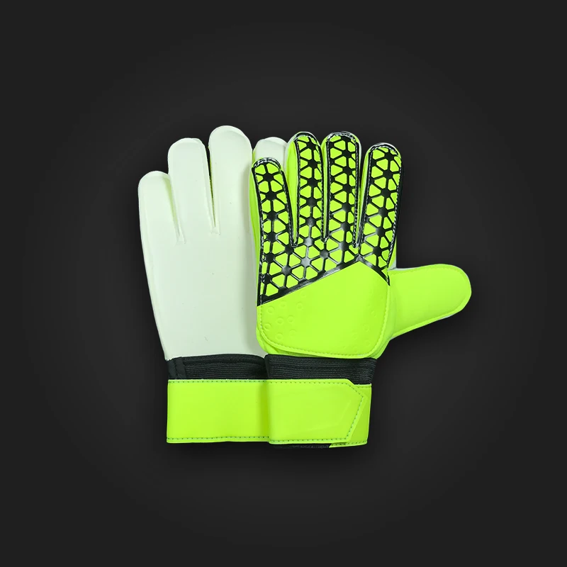 Kids Men goalie soccer gloves 3mm thicken full latex 3mm Foam professional football goalkeeper gloves 5 finger save guard