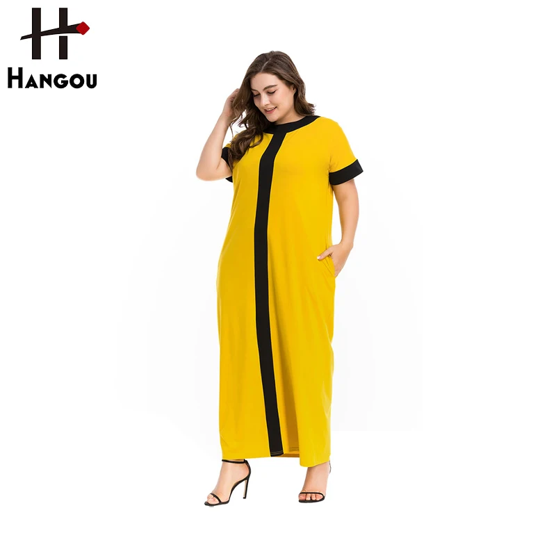 Best Selling Tops Womens Dresses Clothing Stores Online Plus Size Cotton Short Sleeve Casual Dresses Natural OEM Service Knit