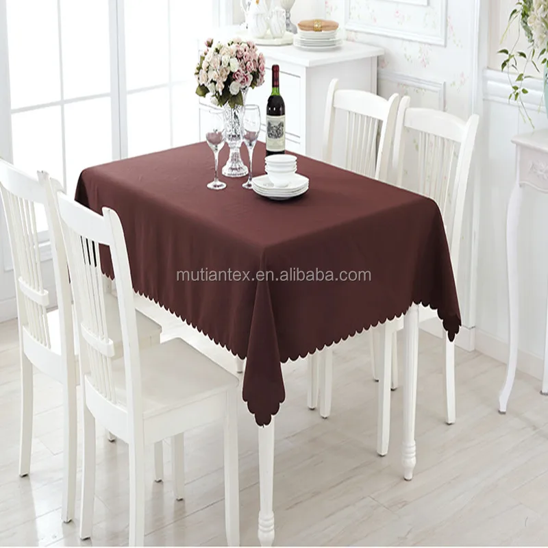600D polyester oil proof rectangle tablecloth polyester spun oxford canvas oxford for table cloth