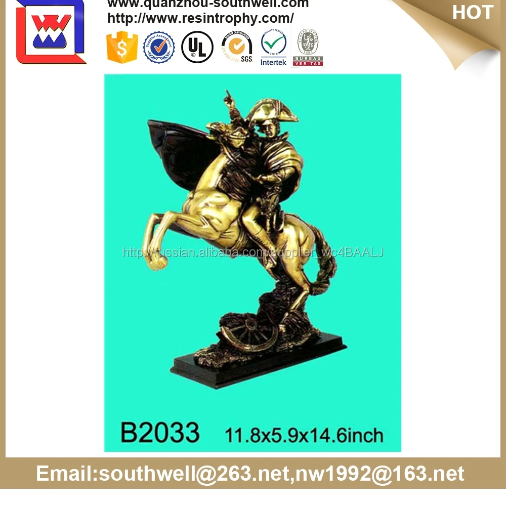 Китай поставщиком декоративные polyresin / металл лошади статуэтки для продажи