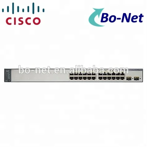 Новый Запечатанный WS-C3750V2-24PS-S 3750 оригинальный Cisco 24 порт 100% POE коммутатор