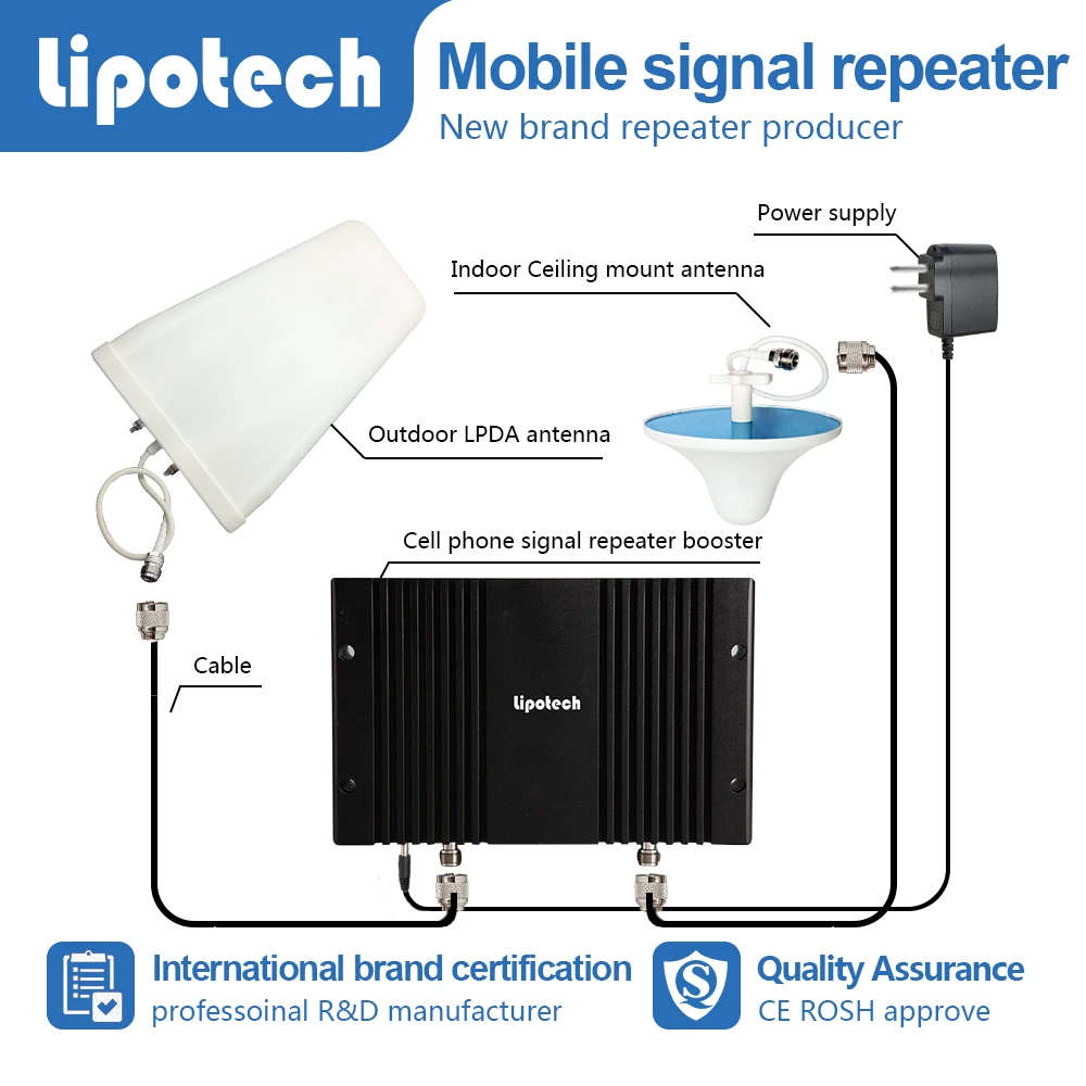 LIPOTECH DCS 3 г мобильный сигнал повторителя booster для рабочих мест с заводской цене 1800 мГц крытый ретранслятор