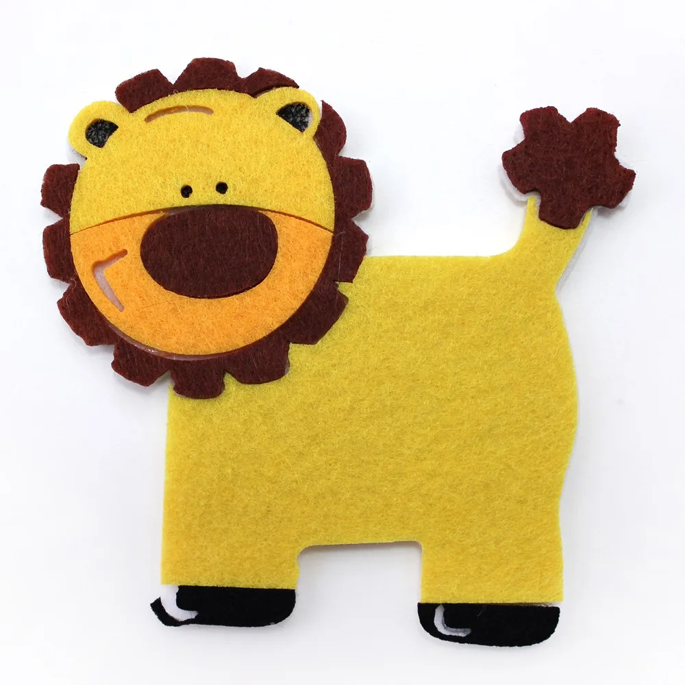 
Non-woven Felt Zoo Animal die Cut out Shapes for Handcrafts Art Projects Home Classroom Decoration 