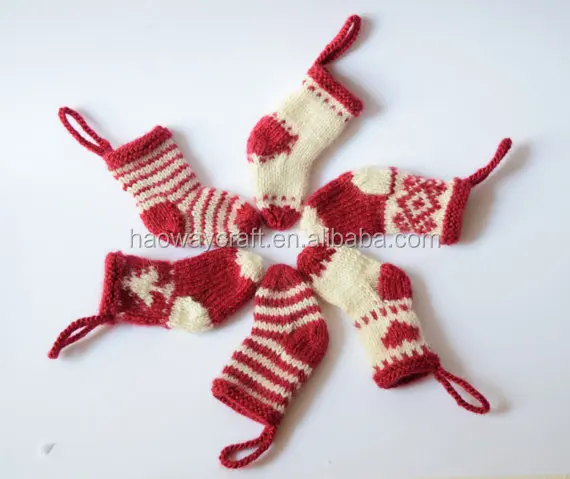 mini knitted christmas stocking cute christmas stocking hangers
