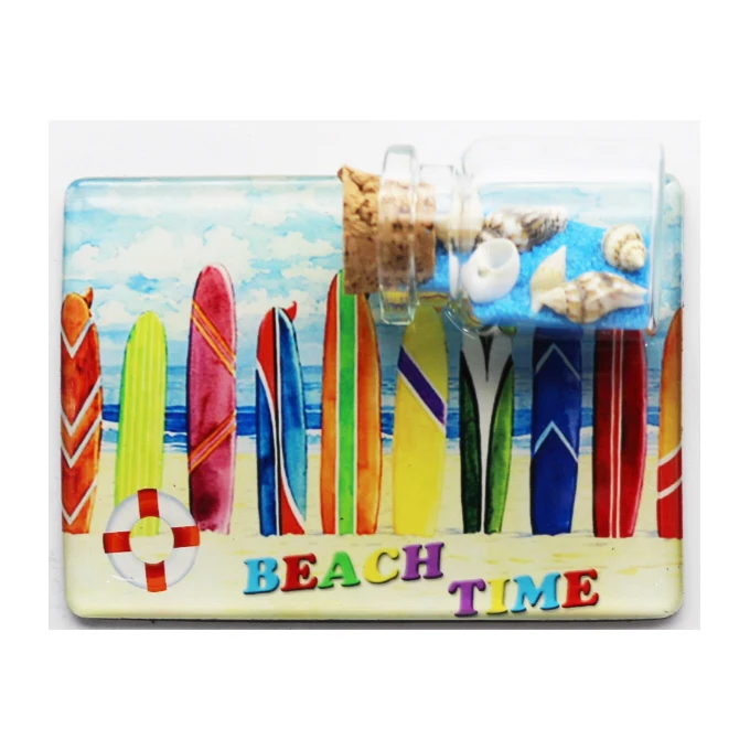 mini bottle tourist souvenir magnet beach fridge magnet