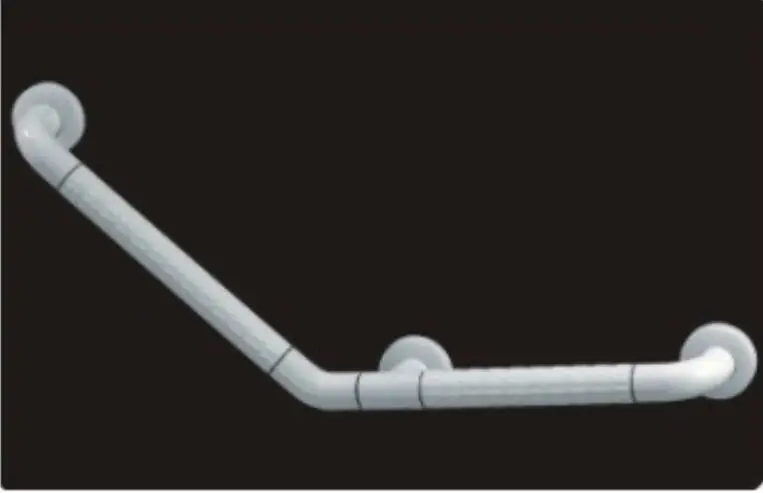 Пластиковая нейлоновая безопасная поручня для унитаза 135 градусов disablab