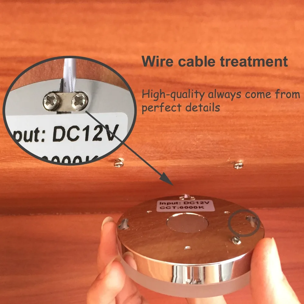 new design puck linear light 2w under cabinet light dc12v/24v led puck light 3000K/4000K/6000K