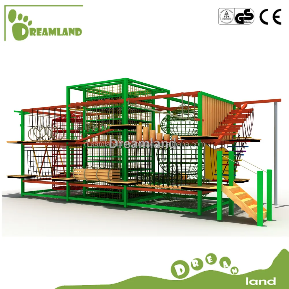 Новая конструкция плавающей смешно препятствие веревочный курс для детей