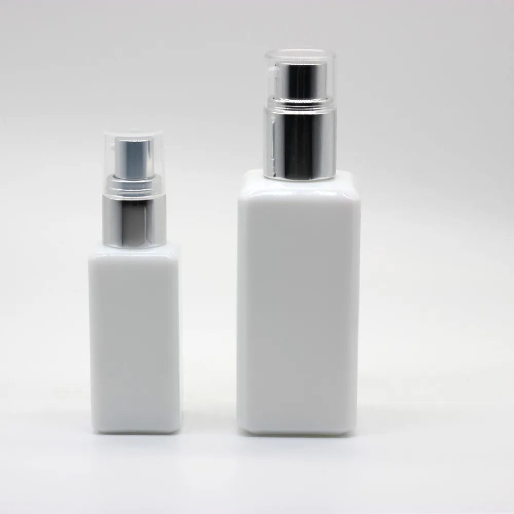 1oz  30ml square glass bottle with dropper  for essential oil products, serum, PCR pumps available