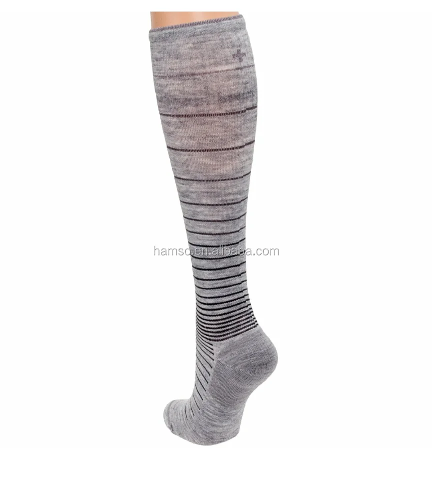 men Chevron Compression sport Socks with merino wool and bamboo