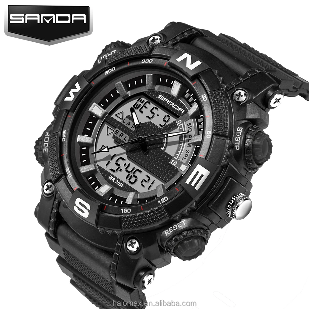 
SANDA Military Sport Watch Men Top Brand Luxury Famous Electronic LED Digital Wrist Watch For Men Male Clock Relogio Masculino 