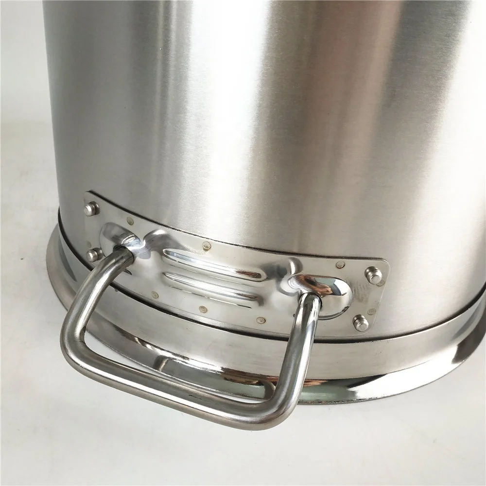20 liter Non-magnetic commercial soup pot stainless steel stock pot with clamps