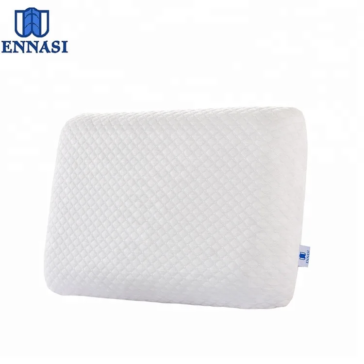 Breathable Soft Ventilated Cool Gel Memory Foam Bed Sleep Pillow - Washable Cover Case CE 100% Polyester Adults Neck Rectangle
