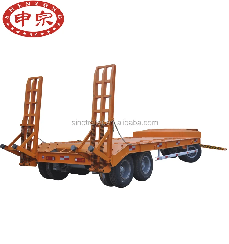 24 tons excavator trailer with climb ramp for tractor