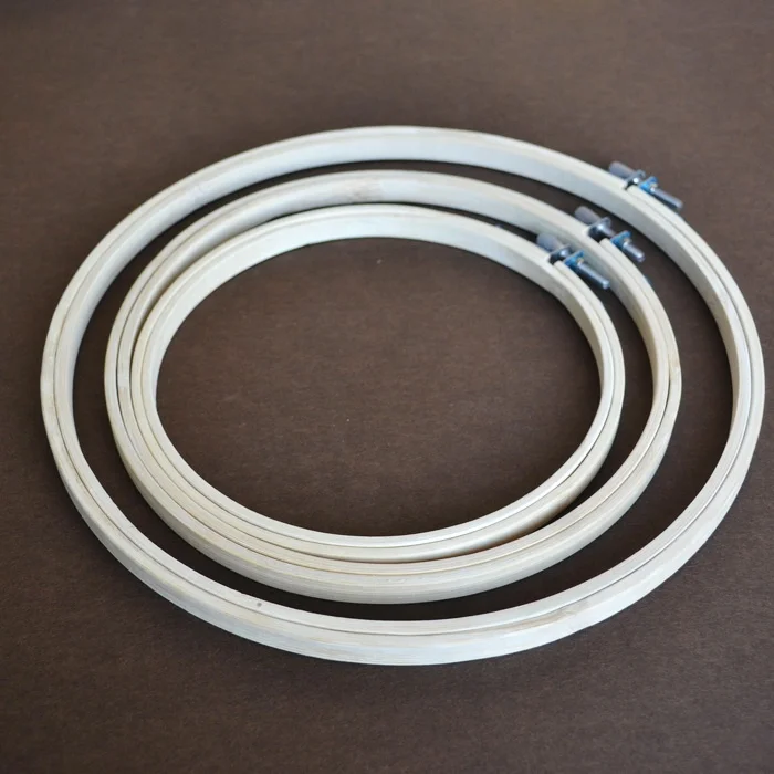 Custom Smooth Bamboo  Embroidery Hoop Bamboo Material  Cross Stitch Hoop