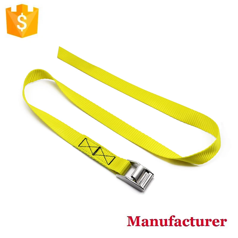 25mm heavy duty stainless steel cam buckle polyester cargo lashing tie down strap buckle