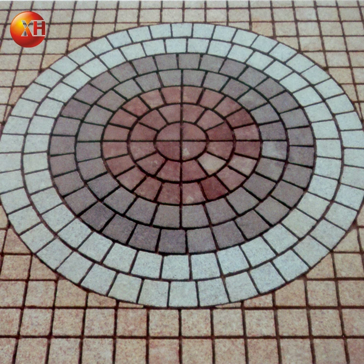 Natural stone flagstone mesh paving cubes flooring square paver for sale
