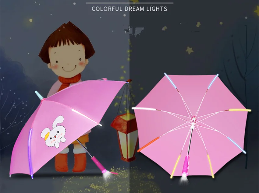Фантастический светодиодный зонт для lumiere детская ручка