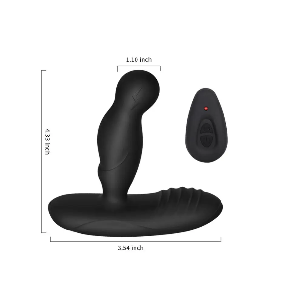 Levett 16 Modes Prostata Vibrator Rechargeable Remote Control USB Rechargeable Smart Heating 360 Spinning for Men