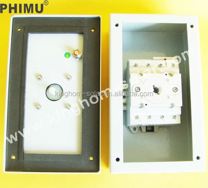 
IP66 Metal Enclosure 1200V Solar DC Isolator Switch 