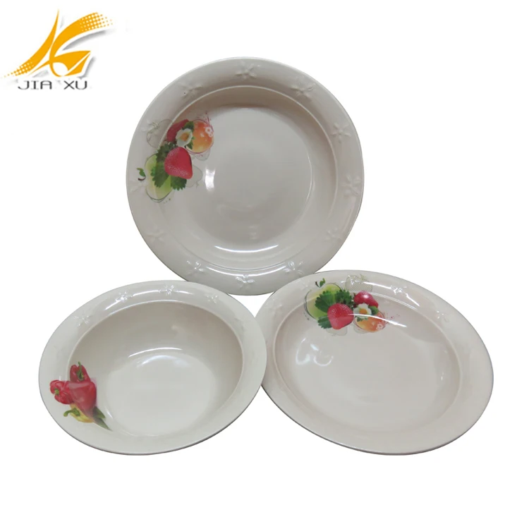 Chinese supplier dishes and plates 12pcs melamine dinner set