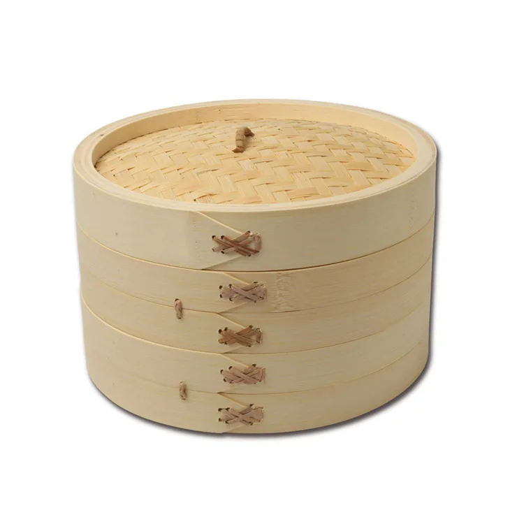 factory outlet customized logo and size dim sum steamer set idli cooker bamboo food steamers for Chinese food dumpling