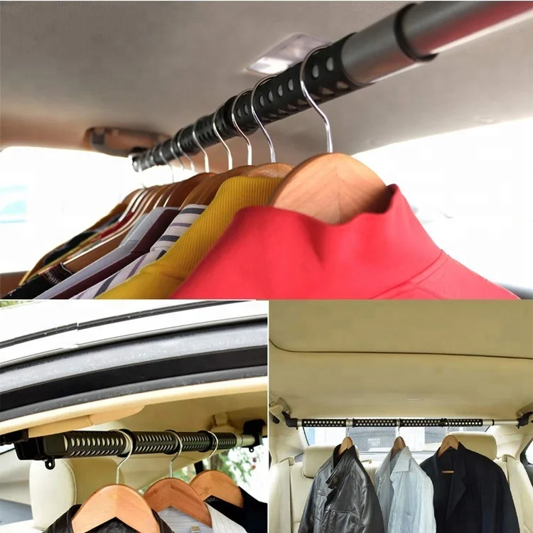 Vehicle Clothes Hanger Carrier Expandable Car Clothes Hanger Suitable for Most Cars Trucks SUVs