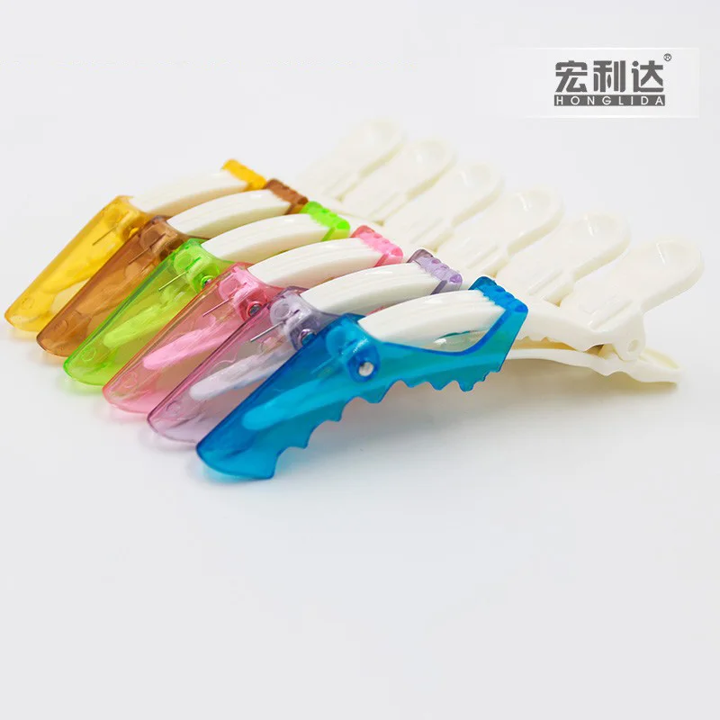 China brand factory supply colorful custom crocodile crystal hair clips