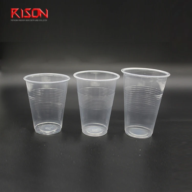 Китайский производитель, 5 унций, 7 унций, 8 унций, 9 унций, 10 унций, 12 унций, 14 унций, 16 унций, прозрачная одноразовая пластиковая чашка из ПП и ПЭТ