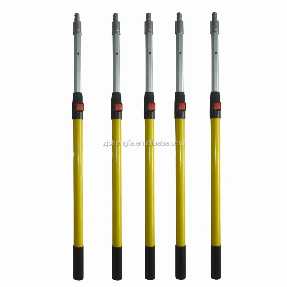 Новейший китайский прочный и высококачественный Стекловолоконный Двухсекционный телескопический шест с защелкой