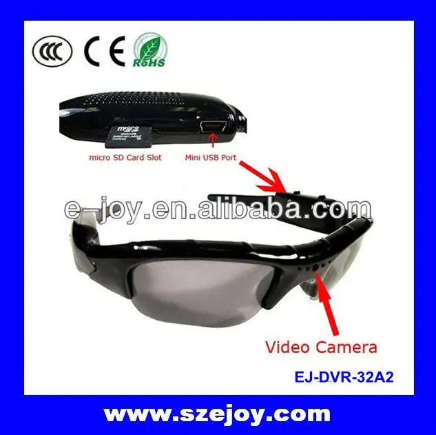 Мини EJ-DVR-32A2 720 P HD солнцезащитных очков видеокамера