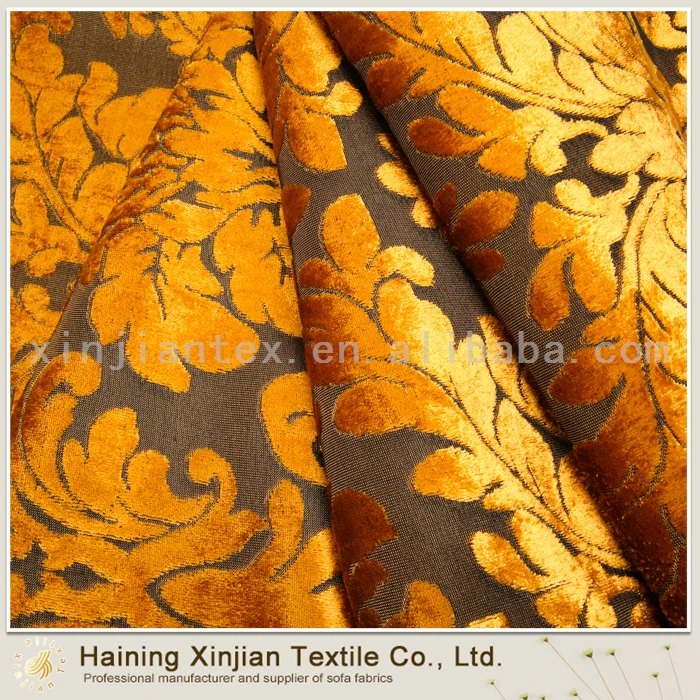 Factory custom high quality eco-friendly burnout velvet fabric