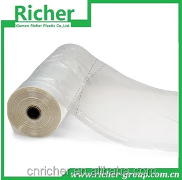 Оптовая продажа белый прозрачный пластиковый мешок для одежды на заказ одноразовый чехол платья