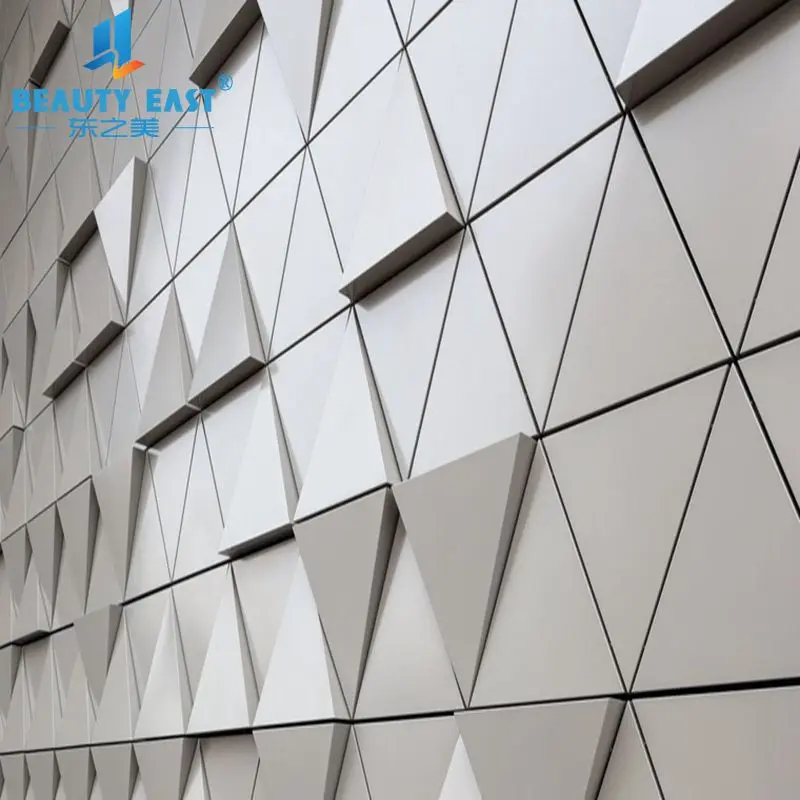 China factory export aluminum wall cladding panel in triangle or other shape
