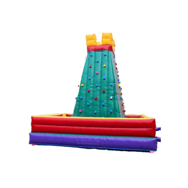 Low price air rock mountain inflatable climbing wall sports games for sale