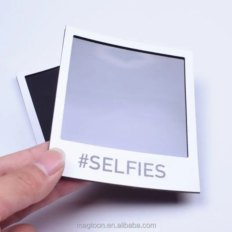 Wholesale mini aluminum alloy magnetic picture frame, rubber magnetic picture frame