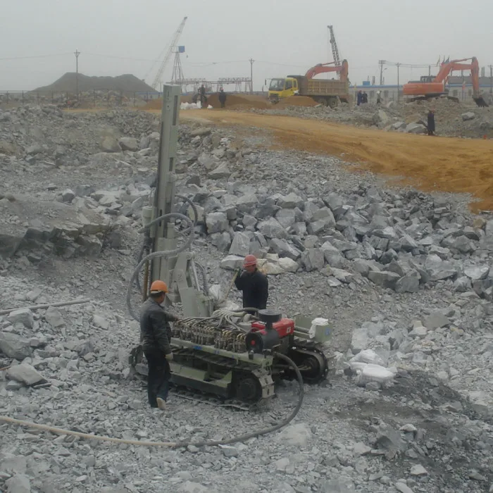 Soilmec rotary pneumatic rock drill rig used for mine probe drilling for sale