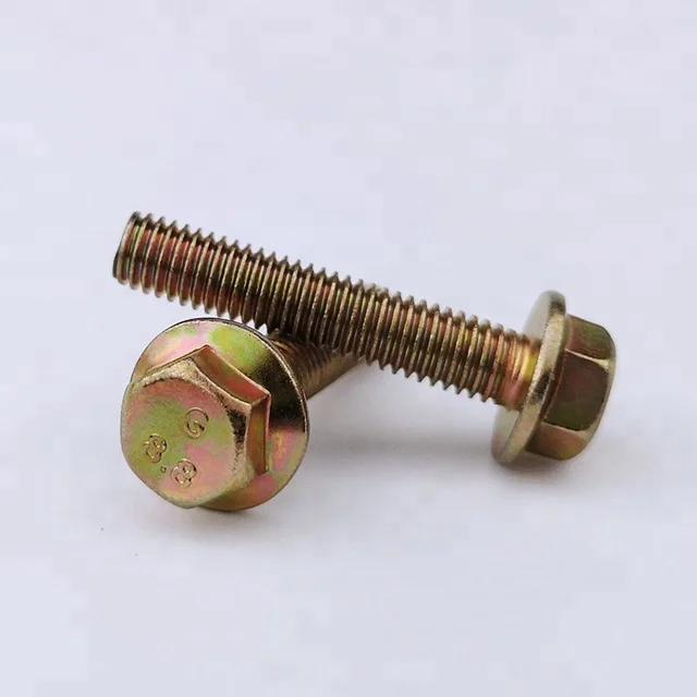 DIN 6921 класс 8,8 оцинкованный фланцевый болт с шестигранной головкой из нержавеющей стали для машины