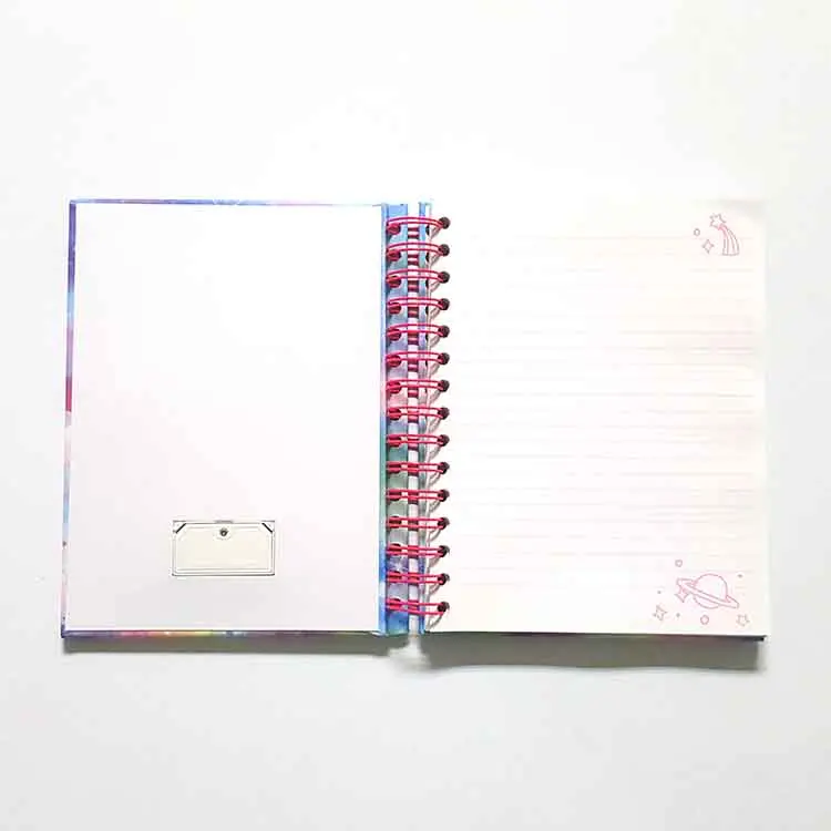 
new arrivals 2018 school stationery A5 szie diary journal student custom hardcover notebook with led light 