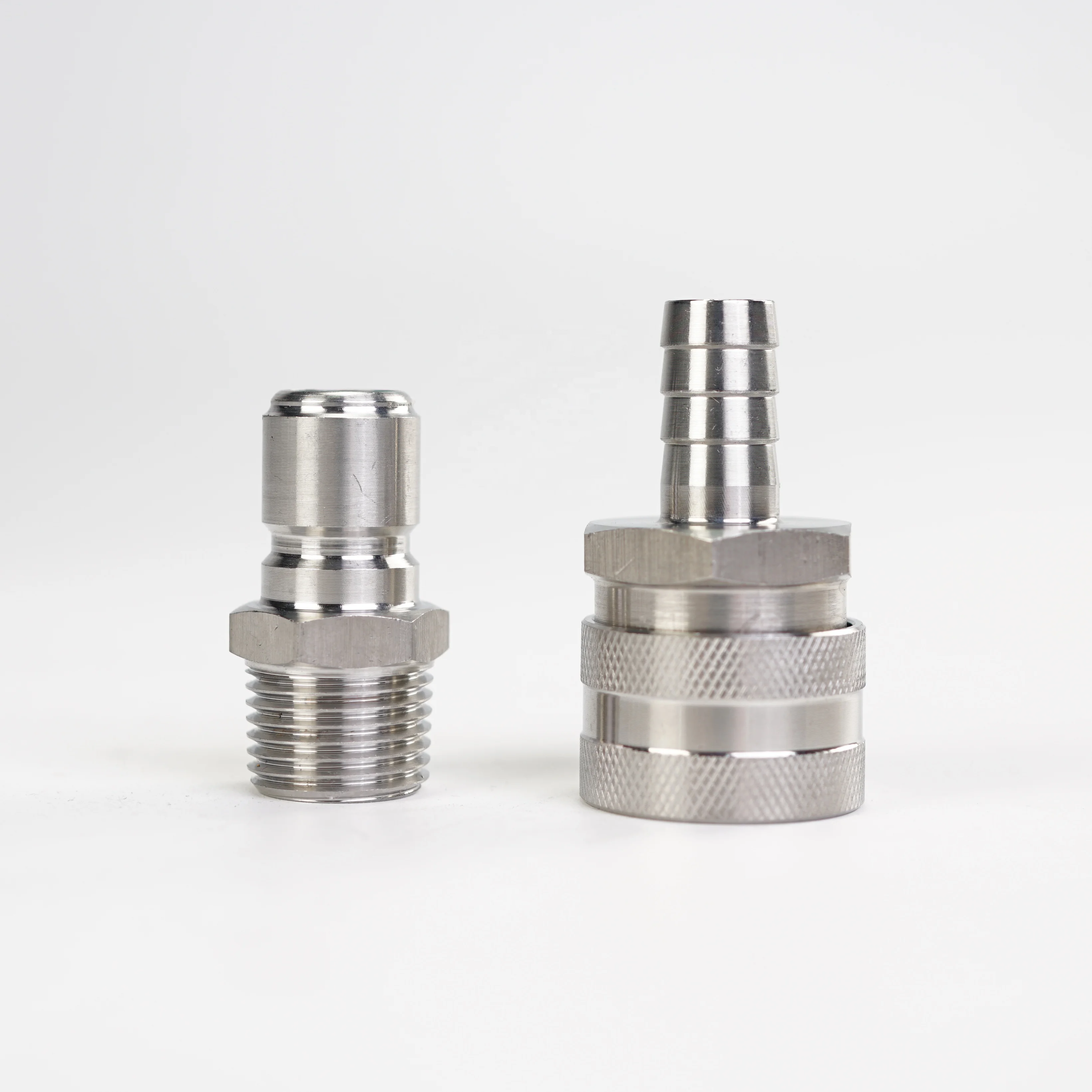 Быстроразъемный штуцер из нержавеющей стали 304 с набором MPT. Домашняя Пивоваренная смесь Tun. (Штуцер мама/MPT папа)