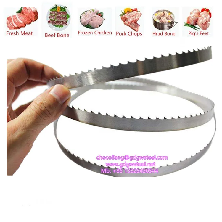Ленточная пила для резки мяса и костей из голубой