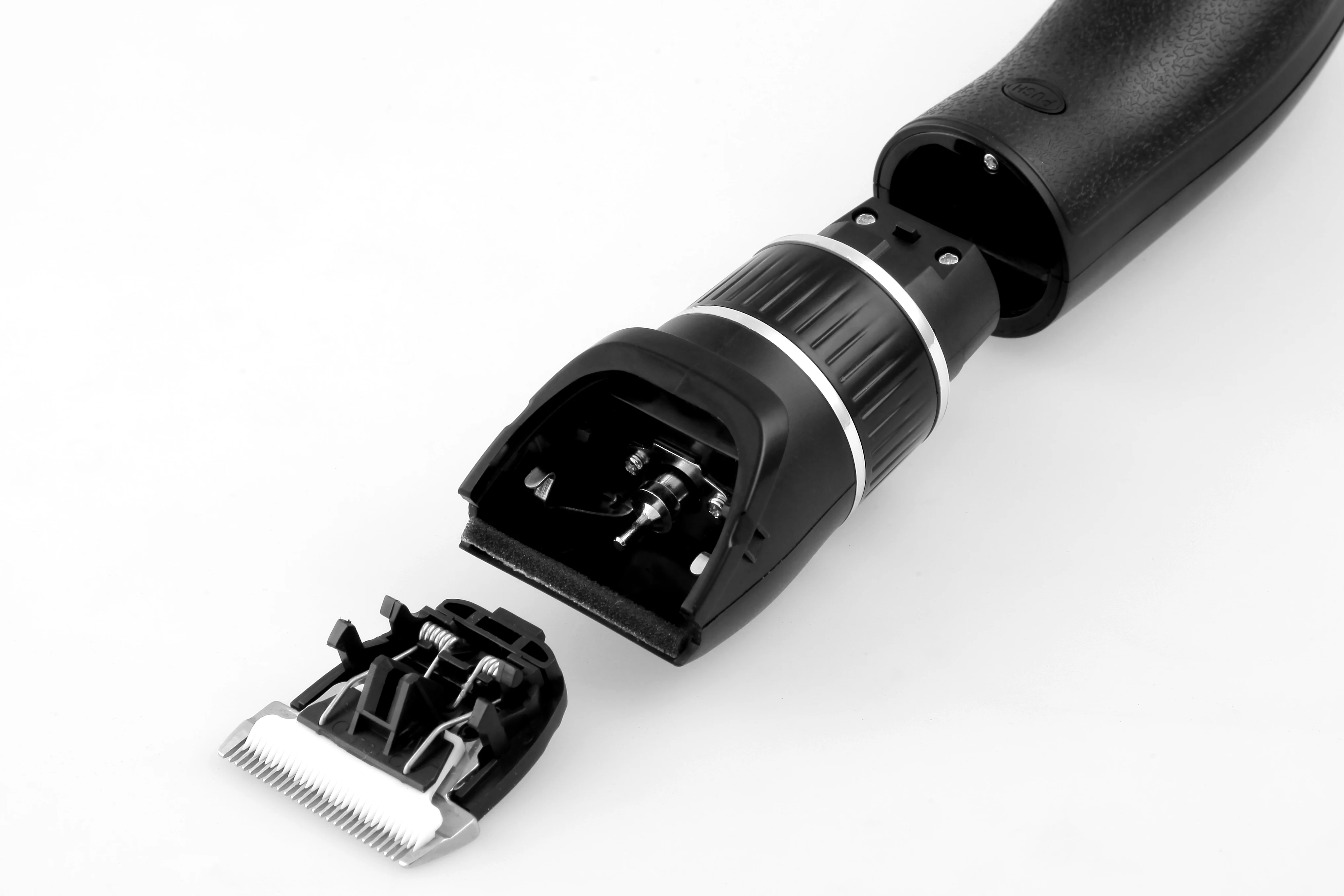 black color trimmer with lithium battery 1500 mah pet groomer kit for vet