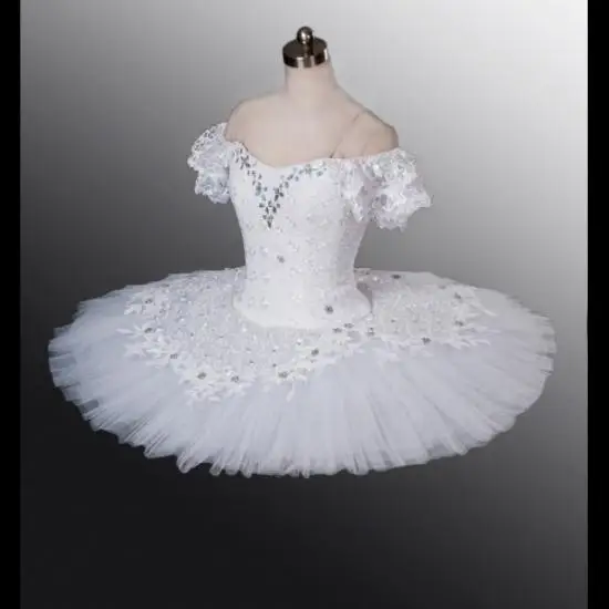 Professional High Quality Custom Size Classical Women Adult White Ballet Tutu